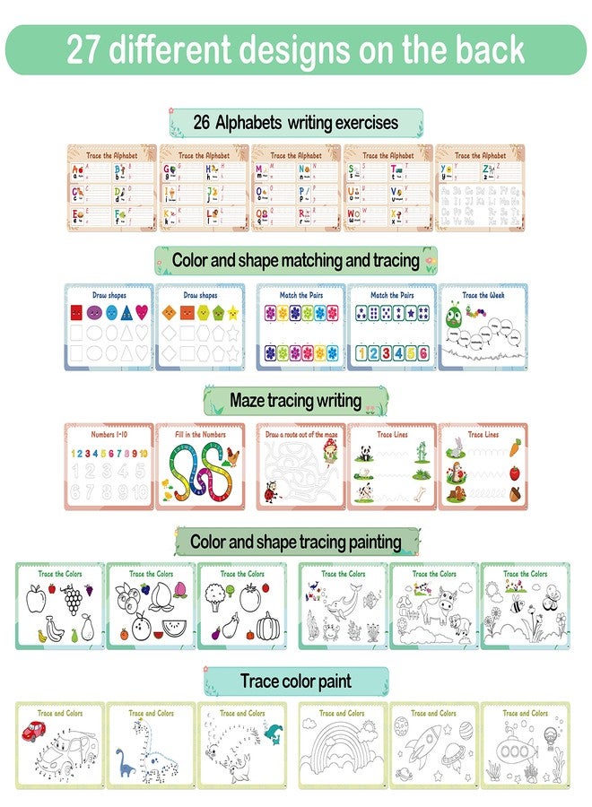 WJPC 53 Designs Busy Book for Toddlers 1,2,3,4,5,6 Years. Preschool Learning Busy Board Kids Boys&Girls Quiet Montessori Toddler Activity Book, Tracing Coloring Book - Image 5